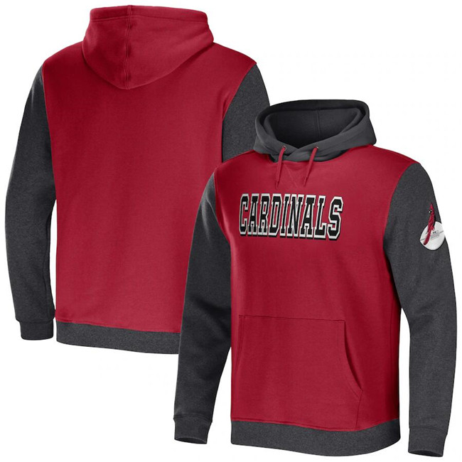Men's Arizona Cardinals x Darius Rucker Collection Cardinal/Charcoal Colorblock Pullover Hoodie Men's Arizona Cardinals x Darius Rucker Collection Cardinal/Charcoal Colorblock Pullover Hoodie